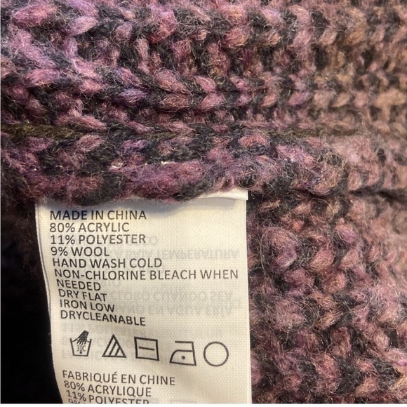 Prana Wool Hunter Tunic Sweater Dark Plum - Picture 9 of 9